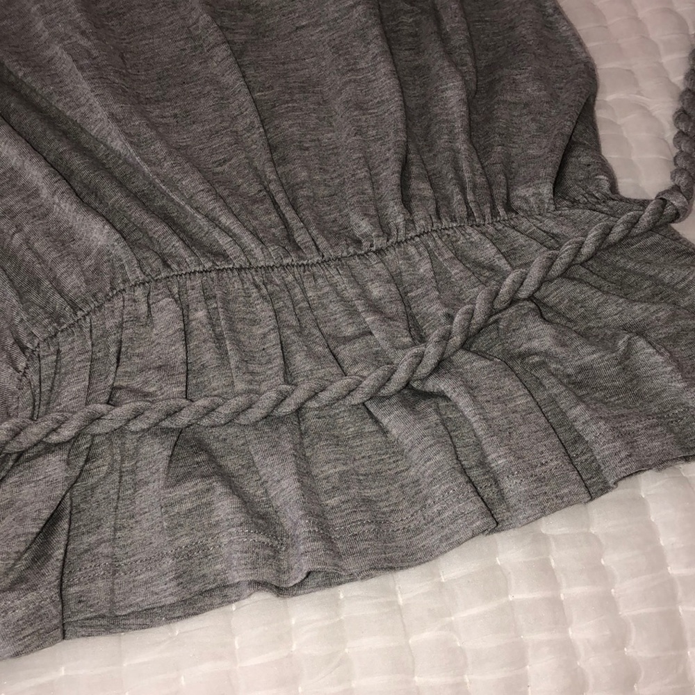 Wet Seal Grey Heather Bandeau Top w/Lace , jr med - Picture 5 of 8